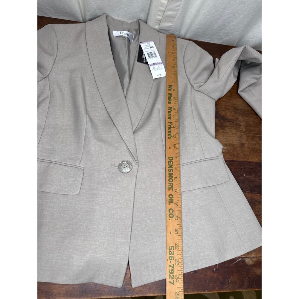 New With Tags Women's Le Suit Two Piece Pant Suit Set Size 6 Color: Summer Straw - Picture 10 of 14